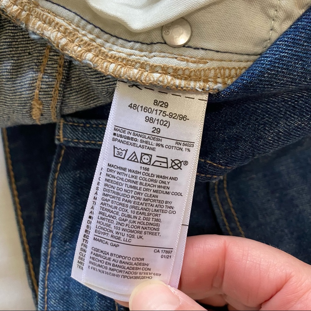 NWOT Gap 9” Bermuda Jean Shorts Indigo Blue size 8 - Picture 10 of 14